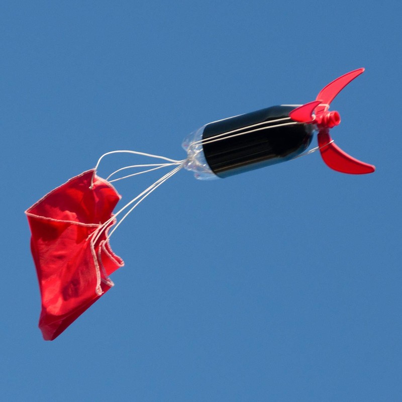 Relationshipware StratoChute 24" Red Rip-Stop Nylon Parachute for Water or