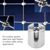 10Pcs Cross Cable Clamp Stainless Steel Wire Railing Clamp Fastener
