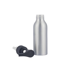 3 Pcs 120ml Aluminum Lotion Pump Bottle Countertop Soap Dispenser Liquid Hand Soap Dispenser Cosmetic Cream Pump Bottle Dispenser Container Jar with Black Pump for Home Kitchen Bathroom(Silver)