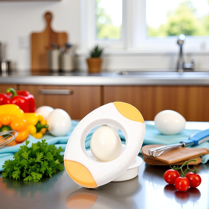 Yellow Egg Topper Cutter - Quickly Cut Off Egg Tops