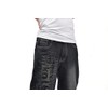 Veroders Men's Baggy Hip Hop Black Jeans- Loose Skateboard Pants