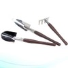 Hemoton Handheld Garden Tool Set 3 Pieces Mini Rake Shovel