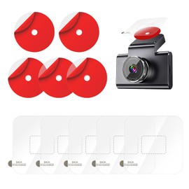 Car Windshield Electrostatic Film Circle Double-Sided Sticker Adhesive Pad for Mounting Dash Cam Premium Reflective Clear Static Cling Window Stickers, Scratch-Proof Residue-Free Car Shield Decal