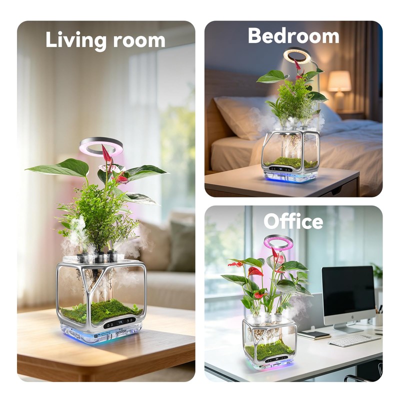 Aeroponics Growing System DIY Kit with Plant Grow Light for