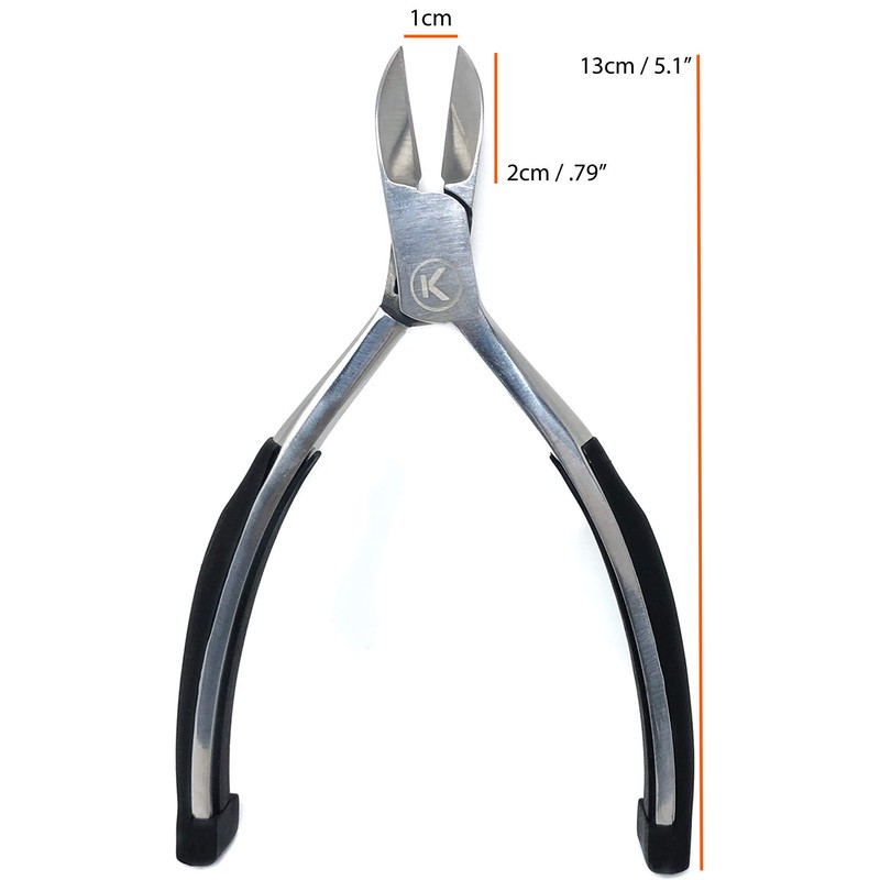 Kohm Toenail Clippers | Soft Rubber Handle for Easy Use