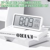 BORDEAG Radio-Controlled Digital Wall Clock, Digital Wall Clock with Temperature