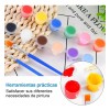 50 Tiras Vacías Para Pintura,tarros De Pintura, Recipientes