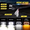 YOUSTAR-LIGHT 4x6 LED Headlights DOT Approved H4651 H4652 H4656 Replacement