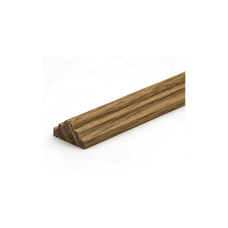 3/8" x 3/4" Red Oak Hardwood Panel Molding, Decorative Trim