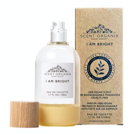 SCENT BEAUTY Scent-Organix I Am Bright Perfume for Men & Women - Fruity and Citrusy Scent with Notes of Pineapple, Tiare Flower & Orange Flower - Non-Toxic, Vegan & Biodegradable Perfume - 1.7fl Oz