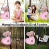 Outdoor Hanging Double-Layer Bird Feeder, Outdoor Hanging Bird Bathtub, Double-Layer