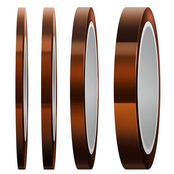 LUTER 4 Rolls Heat Resistant Tape High Temp Tape Sublimation