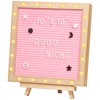 VEVOR Pink Felt Letter Board, 10"x10" Felt Message Board, Changeable