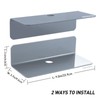 OAPRIRE Grey Acrylic Floating Shelves Set of 2 - Easily