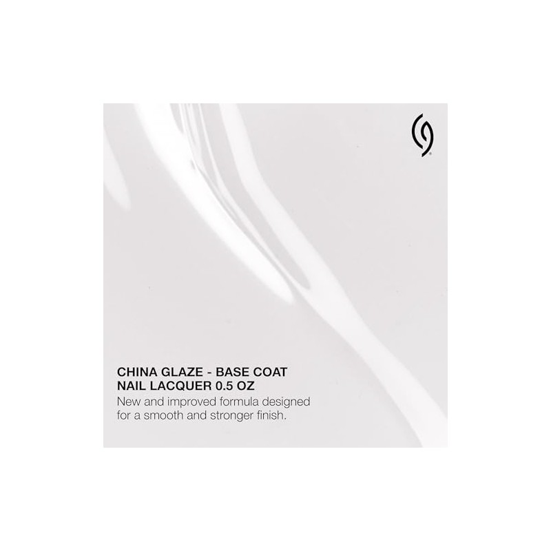 CHINA GLAZE Strong Base Coat, Esmalte Base Fortalecedor para Uñas,