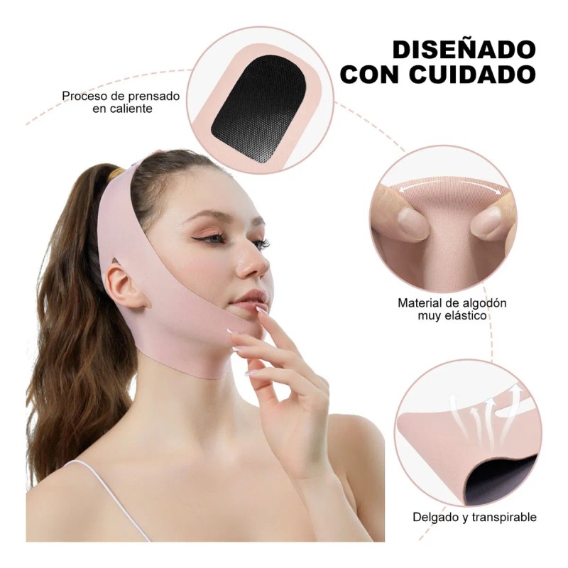 3pieces Faja Oferta Reduce Arruga Papada Cachete Mejilla