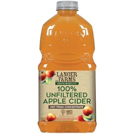Langer Farms Unfiltered 100% Apple Cider,Not from Concentrate, 64 Fl Oz (Pack of 8)