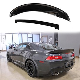 Mactoom Rear Trunk Spoiler Wing Compatible with Chevy Camaro 2014-2015 Rear Spoiler ZL1/Z28 Style W/Wickerbill Rear Tail Trunk Wing Spoiler (Gloss Black)