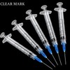 25 Pack 3ml/cc Plastic Luer Lock Syringa with 23Ga and