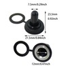 Bxian 14PCS Waterproof Dustproof Protective Cover 12mm Rubber Electric Toggle