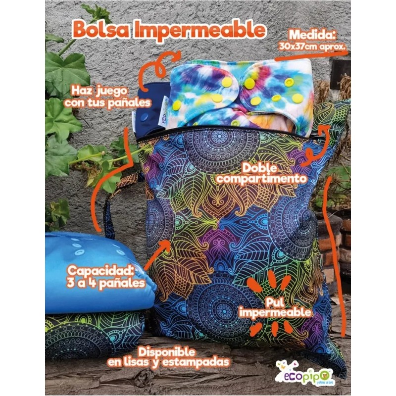 Ecopipo Wetbag Grande Y Chica 2 Bolsas.