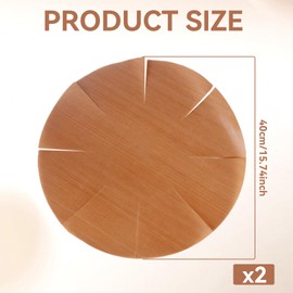 Pack of 2 Permanent Baking Foil for Oven Airfryer Hot Air Fryer Baking Paper Reusable Baking Paper for Hot Air Fryer Round Baking Foil Reusable Mats Baking Tray (Round Paper)