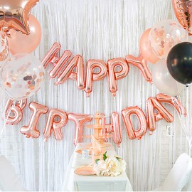 Vthoviwa Birthday Balloons, Rose Gold, Carnival, Decoration, Anniversary, Party Decoration, Happy Birthday Decoration, Balloons, Rose Gold, Birthday Party, Decoration, Balloons, Unisex