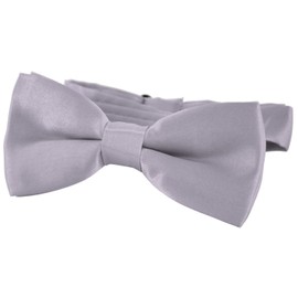 DonDon Elegant Children's Bow Tie with Adjustable Length 9 x 4.5 cm Shiny Silk Look -