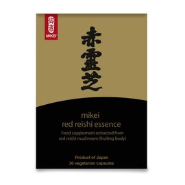 Mikei 74627 Japanese Red Reishi Essence Food Supplement Extracted From Red Reishi Mushroom - 30 Vegetarian Capsules