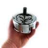 Extra Large Chrome Spinning Ashless Ashtray | Premium Windproof Outdoor