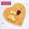 Paris Hilton Charcuterie Board and Serving Set, Bamboo Serving Board,