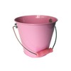 Hampton Art Wrap it Up Tin Pail, Medium, Pastel Pink