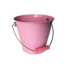 Hampton Art Wrap it Up Tin Pail, Medium, Pastel Pink