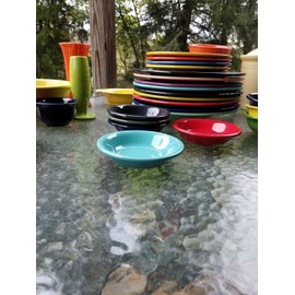 Fiesta 5 3/8" stacking FRUIT BERRY DESSERT BOWL turquoise blue NEW FIESTA