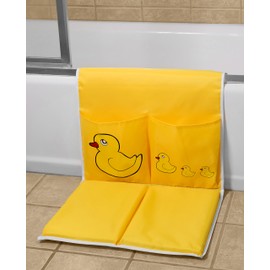 Handy Laundry Baby Bath Kneeling Pad -The Bathtub Bath Mat Has Thick Pads for Comfort and Two Large Pockets for Bathing Essentials.