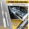 AOLISHENG 76mm Heavy Duty Industrial Locking Drawer Slides for RV