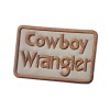 Unbranded Cowboy Wrangler Patch Iron On Embroidered Cowgirl Country