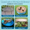 Rypet Pet Pool Cover Foldable Round Dog Swimming Pool Cover
