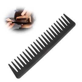wilcractk Men's Antistatic Comb for Men and Women, 19 cm, Durable Wide Tip Comb for Dry Wet Hair for Daily Styling and Travel