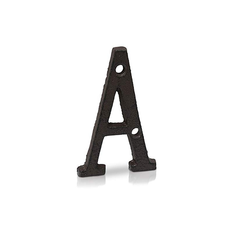 Basic Fundamentals 3-Inch Cast Iron Numbers for Wall and Mailbox