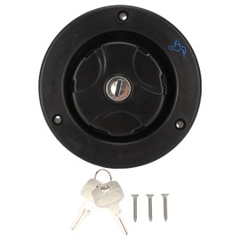 Round Water Inlet with Lock Camper Water Inlet Hatch Gravity Fill Hatch Inlet for Camping Trailer Motorhome