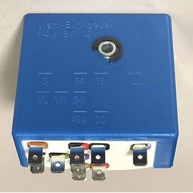 9 Prong Turn Signal Flasher Relay. Compatible with Classic Volkswagen Bug, Ghia, Bus