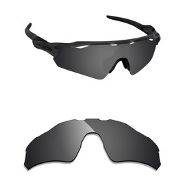 Alphax Stealth Black Polarized Replacement Lenses for Oakley Radar EV Path OO9208 Sunglasses