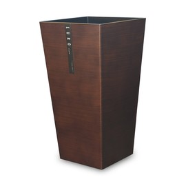 Tatsu Craft Euro Style Dust Box, L Angle, Dark Wood, Wood Grain, 9.5 L, Transparent Bag Included, Trash Can Without Lid, Stylish, Lid, No Lid, Kitchen Trash Can, Pail, Large Lid, Trash Can Without Lid, Wastebasket Corner, Slim, Wastebasket, Wood Grain St