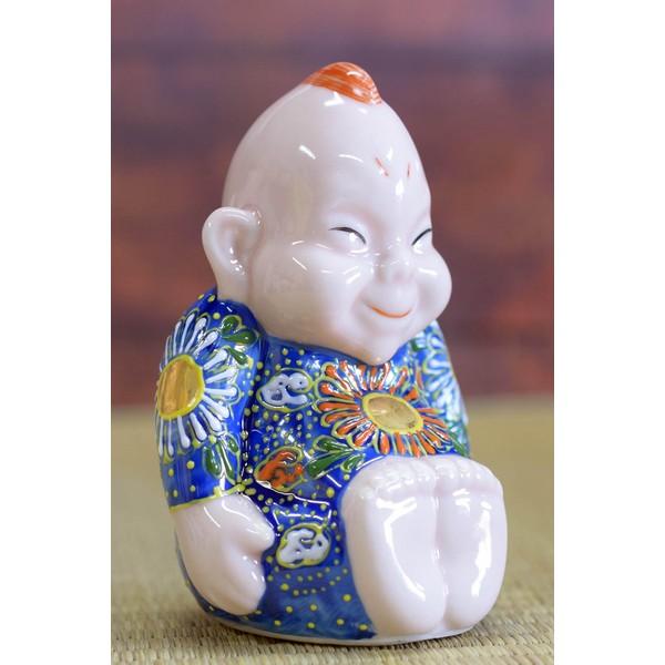 Kaiun Figurine, Kutani Ware, Biliken, Aomori Pottery, Lucky Charm, Feng Shui Item