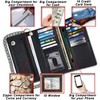 F&L CLASSIC RFID Blocking Mens Tri-fold Long Style Cowhide Leather