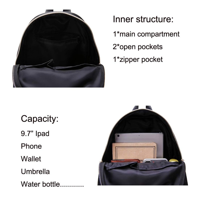 YANAIER Women Leather Backpack Purse Anti-Theft Mini Backpack Casual Waterproof