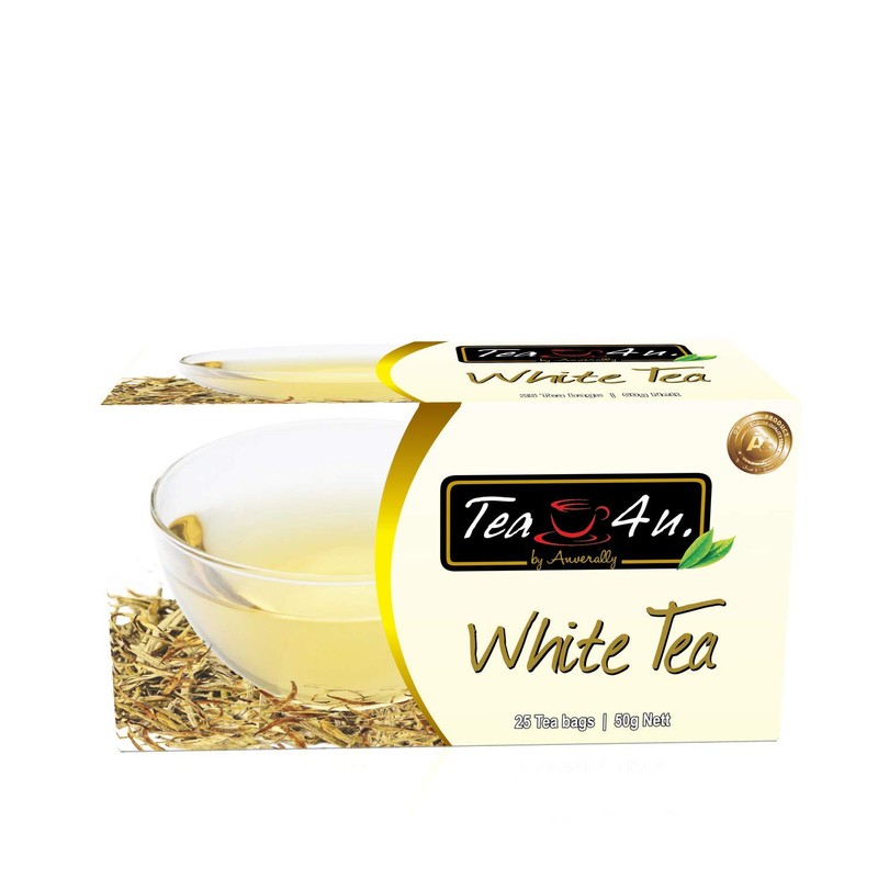 Tea4U Pure White Tea - Ceylon Tea with Rich Antioxidants