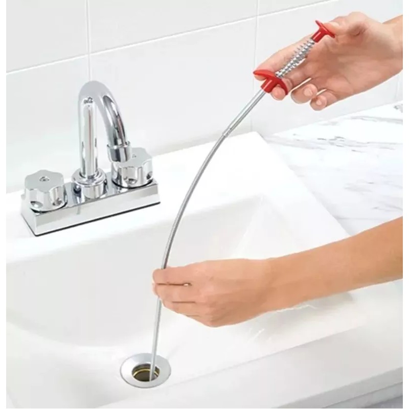 PINFLEX Destapador Drenaje Lavabo Tarja Con Pinza Flexible