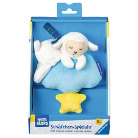 Ravensburger Ministeps 4563 Sheep Music Box, Mechanical Wind-Up Music Box with Hanging Ribbon, Baby Toy from 0 Months